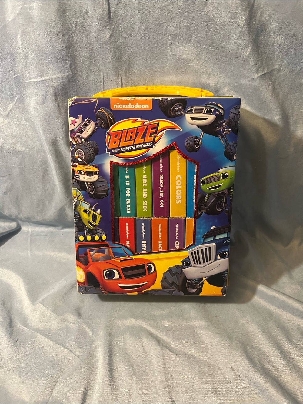 Nickelodeon 12 Mini Board Books Box Number Shapes Colors Blaze Monster Machine